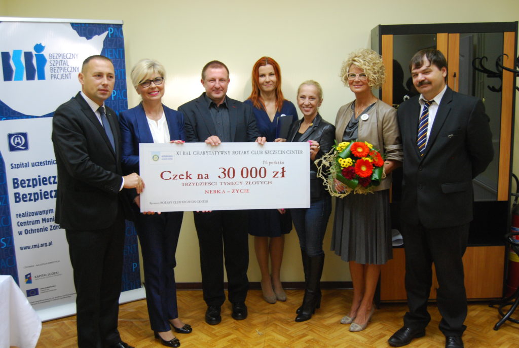 2015-09-10 przekazanie środków na zakup sprzętu do Szpitala w Goleniowie